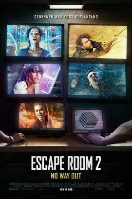 Смотреть Escape Room 2: No Way Out - Extended Cut Онлайн бесплатно - Sechs Menschen finden sich unwissentlich in einer weiteren Serie von Escape Rooms...